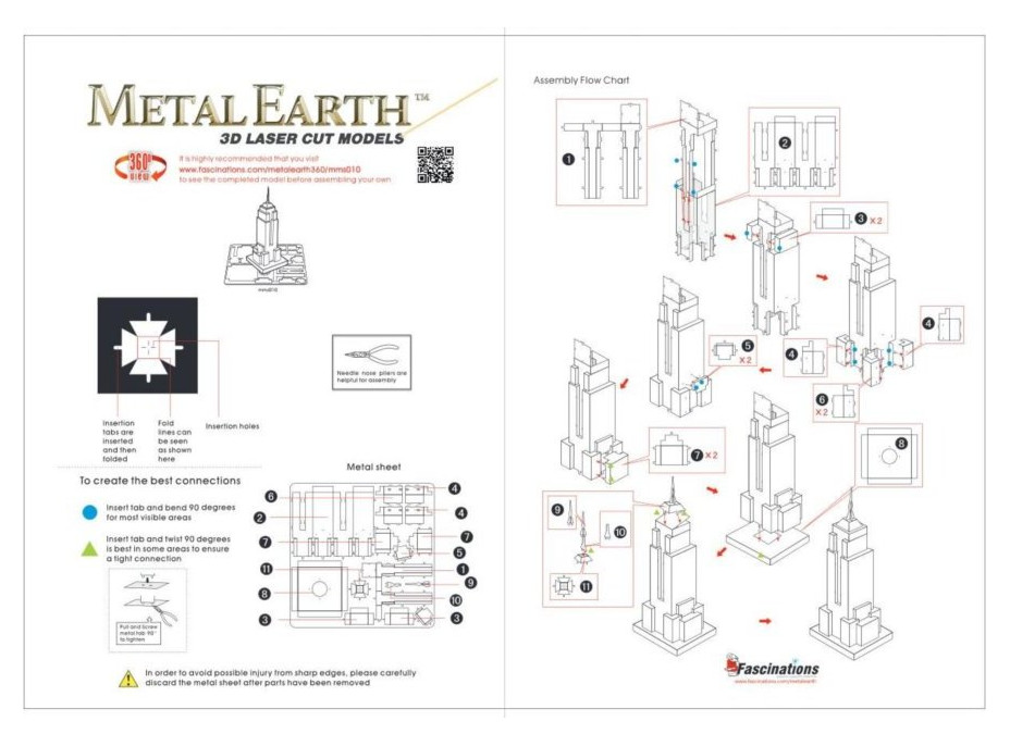 METAL EARTH 3D puzzle Chrysler Building