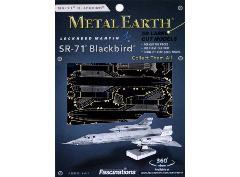 METAL EARTH 3D puzzle Lockheed SR-71 Blackbird
