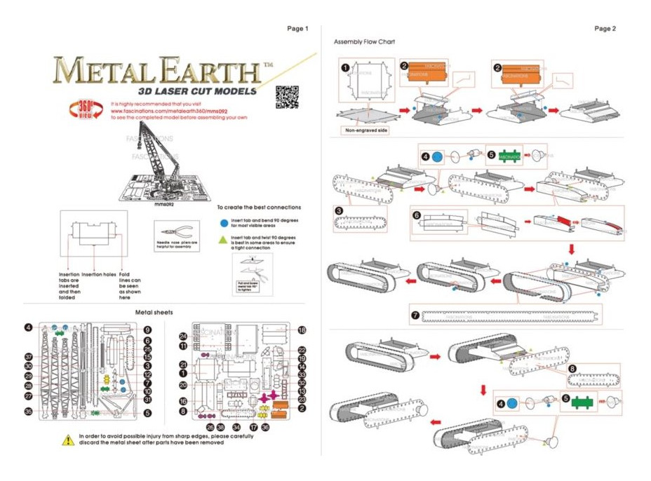 METAL EARTH 3D puzzle Pásový jeřáb