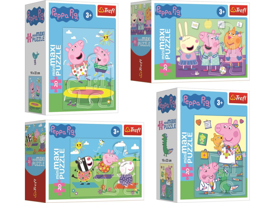 TREFL Displej Puzzle Prasátko Peppa 20 dílků (24 ks)