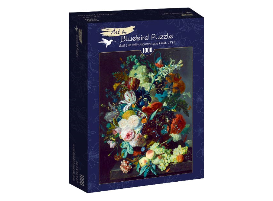 BLUEBIRD Puzzle Zátiší s květinami a ovocem 1000 dílků