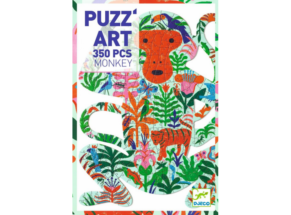 DJECO Tvarové puzzle Opice 350 dílků