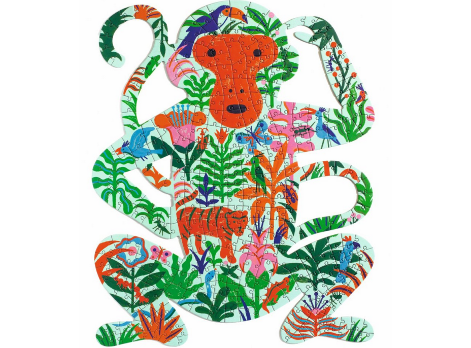 DJECO Tvarové puzzle Opice 350 dílků