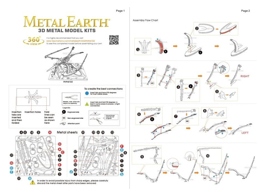 METAL EARTH 3D puzzle Pteranodon