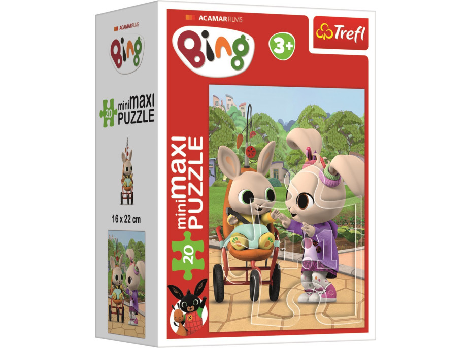 TREFL Displej Puzzle Bing a jeho přátelé 20 dílků (24 ks)