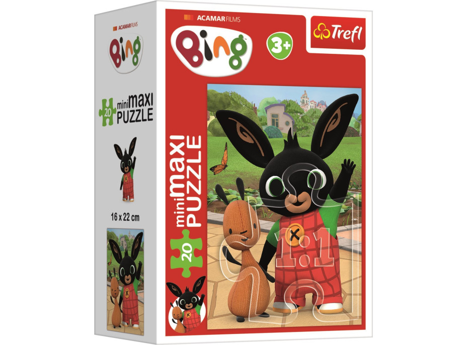 TREFL Displej Puzzle Bing a jeho přátelé 20 dílků (24 ks)