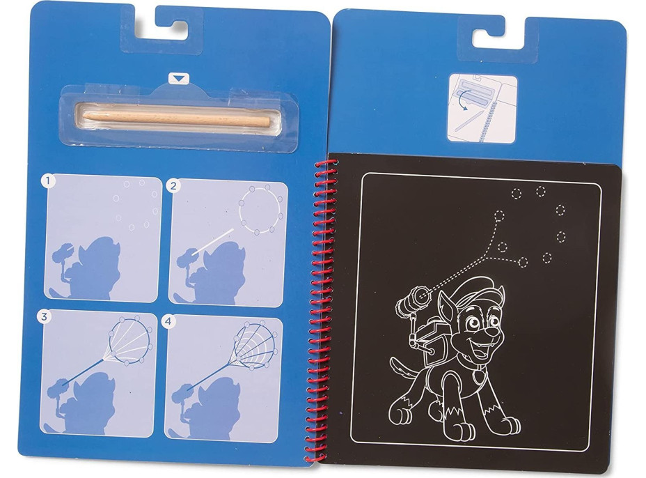 NICKELODEON Škrabací obrázky v bloku Tlapková patrola