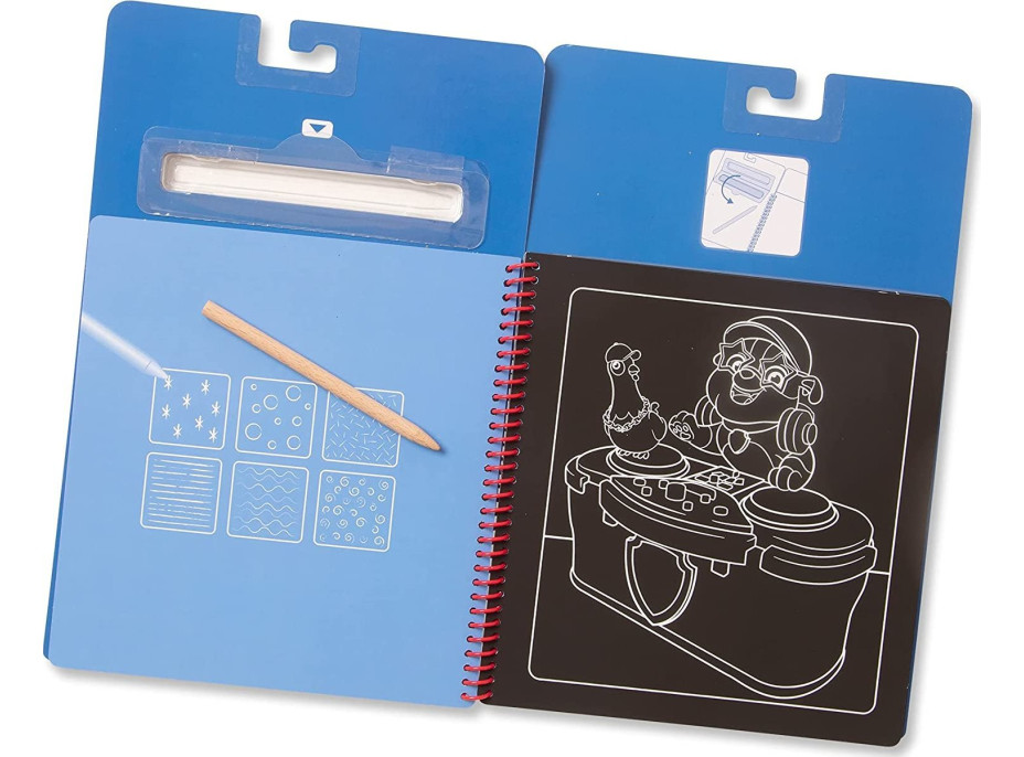 NICKELODEON Škrabací obrázky v bloku Tlapková patrola