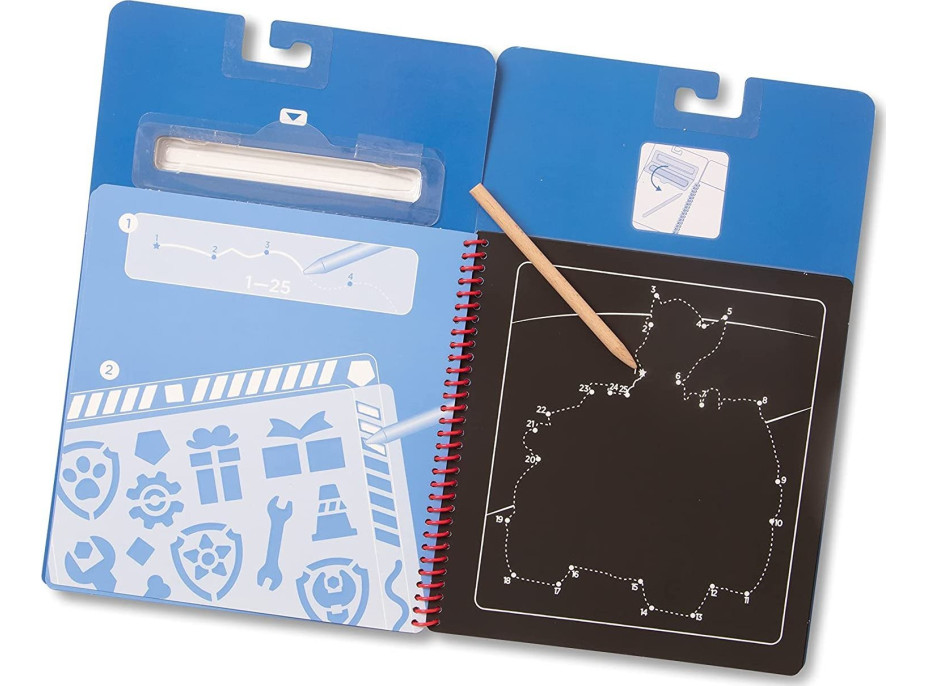 NICKELODEON Škrabací obrázky v bloku Tlapková patrola