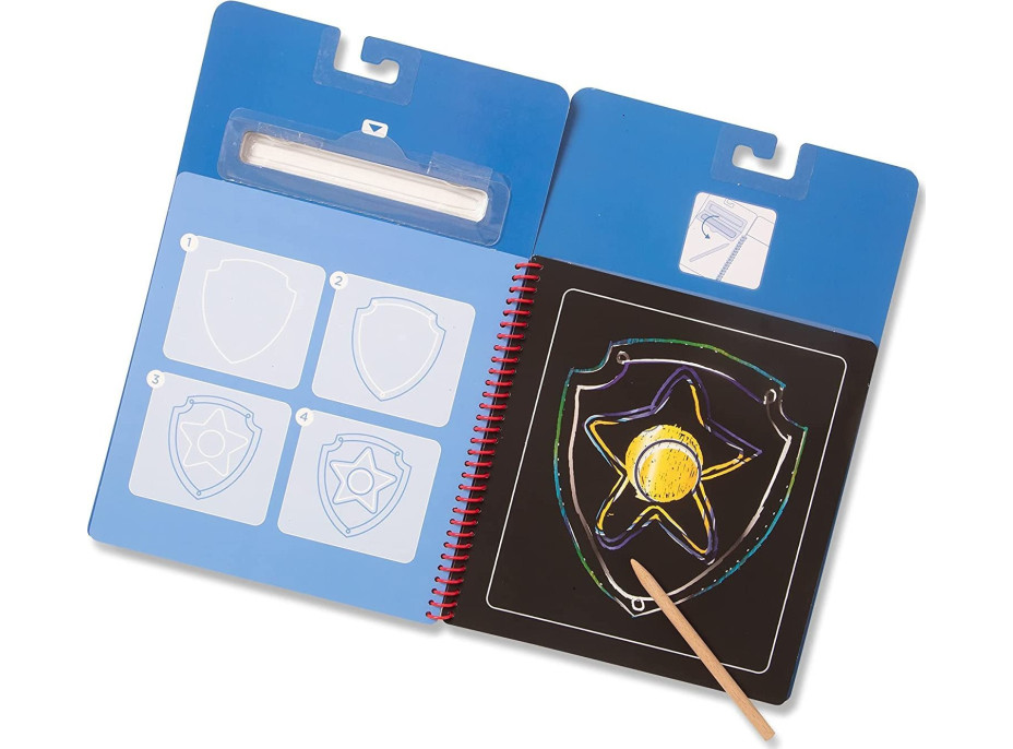 NICKELODEON Škrabací obrázky v bloku Tlapková patrola