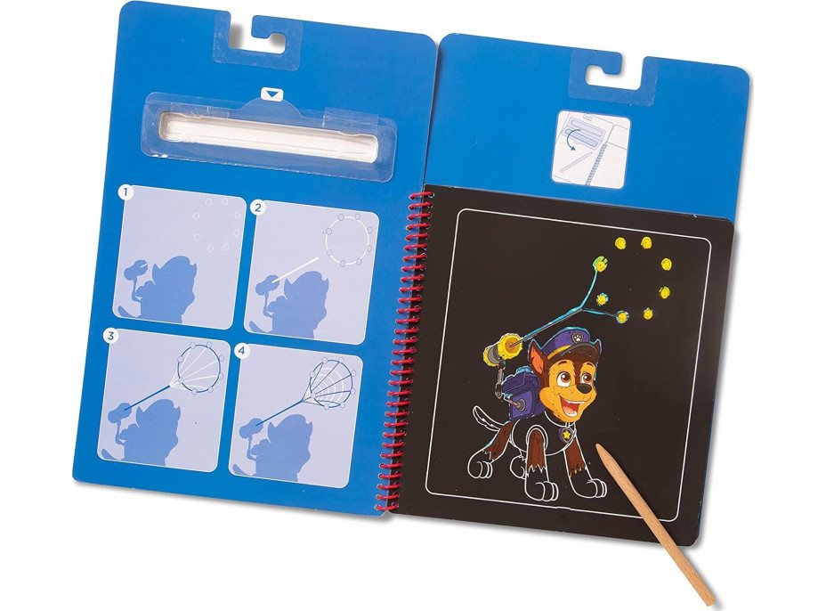 NICKELODEON Škrabací obrázky v bloku Tlapková patrola