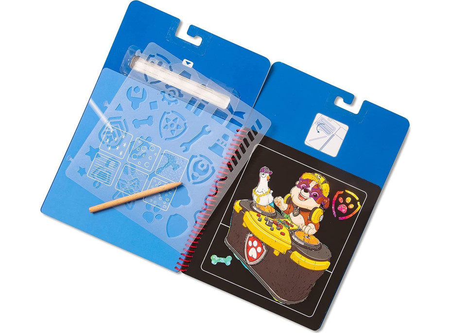 NICKELODEON Škrabací obrázky v bloku Tlapková patrola