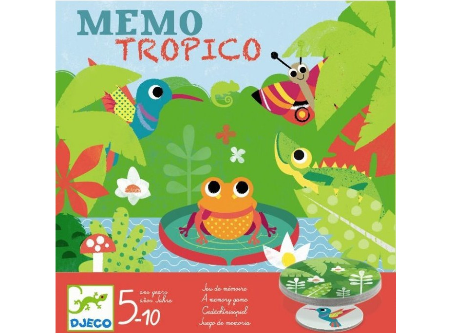 DJECO Paměťová hra Memo Tropico