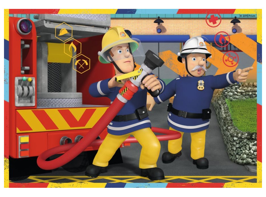 RAVENSBURGER Puzzle Požárník Sam v akci 2x12 dílků