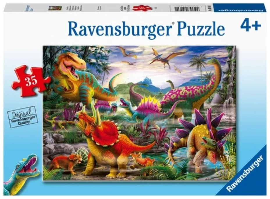 RAVENSBURGER Puzzle Tyranosauří řev 35 dílků