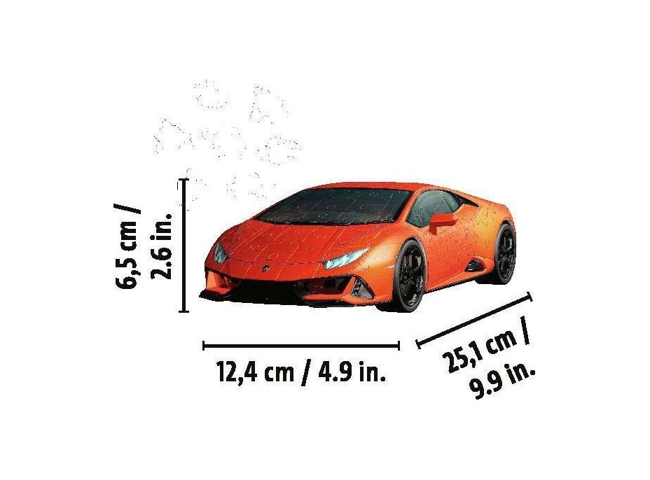 RAVENSBURGER 3D puzzle Lamborghini Huracan 108 dílků