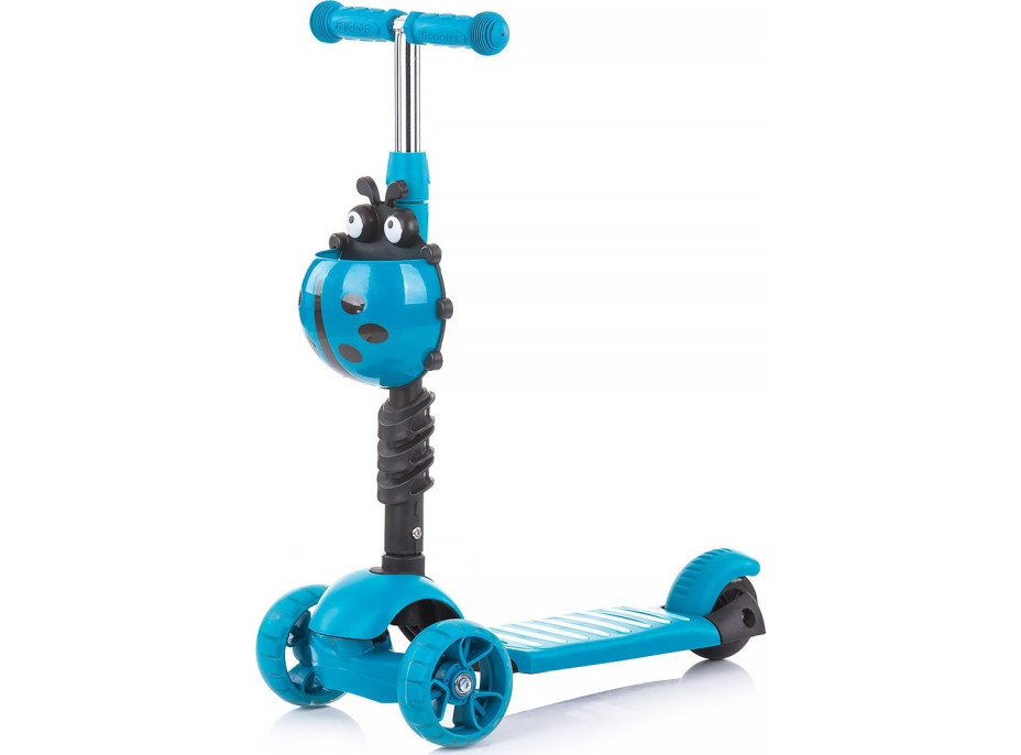 CHIPOLINO Koloběžka s vodící tyčí Kiddy Evo 3v1 Ocean