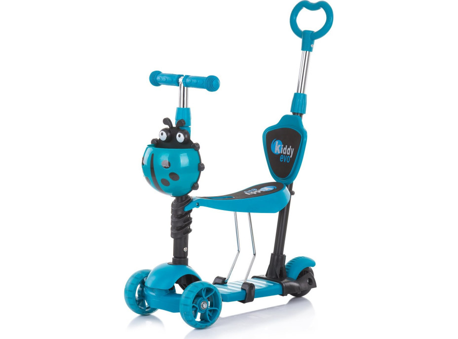 CHIPOLINO Koloběžka s vodící tyčí Kiddy Evo 3v1 Ocean