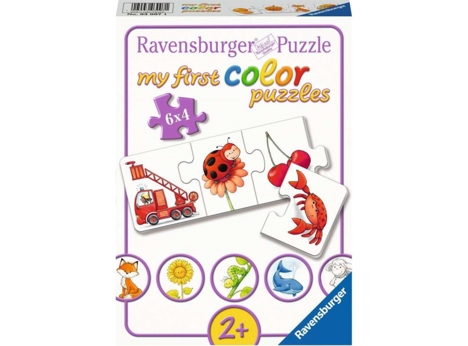 RAVENSBURGER Moje první puzzle Barvy 6x4 dílky
