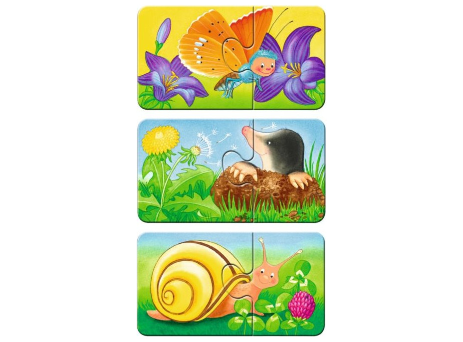 RAVENSBURGER Moje první puzzle Zvířátka na zahrádce 9x2 dílky