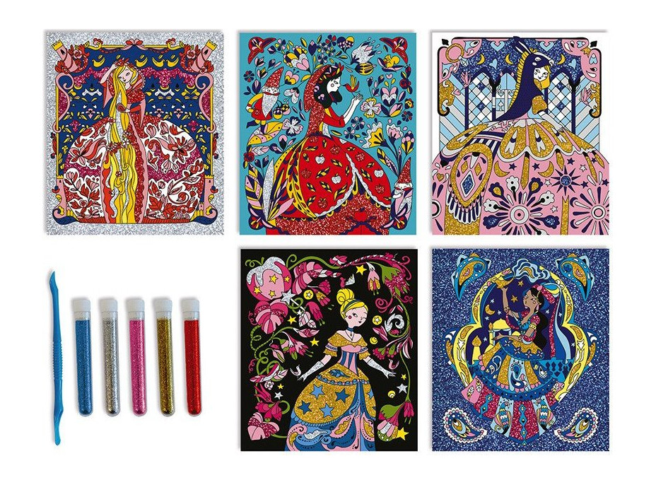 JANOD Obrázky z písku Princezny se třpytkami Maxi