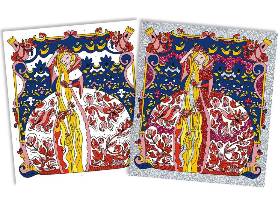 JANOD Obrázky z písku Princezny se třpytkami Maxi