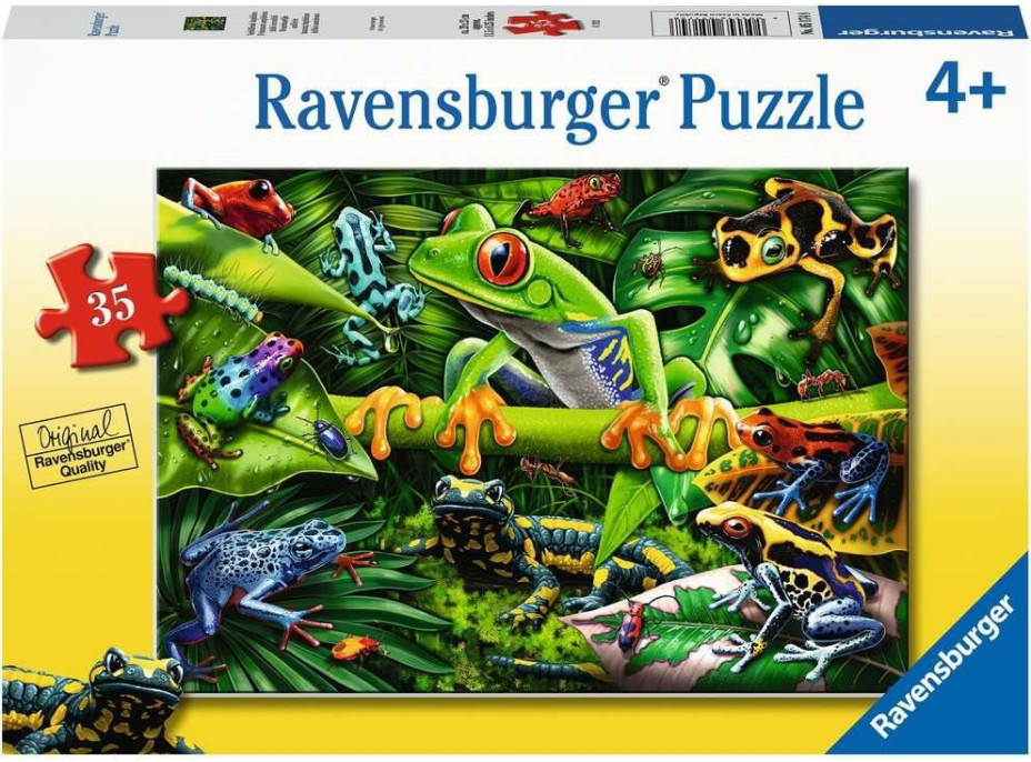 RAVENSBURGER Puzzle Úžasní obojživelníci 35 dílků