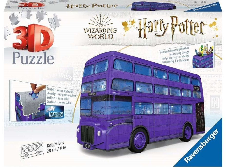 RAVENSBURGER 3D puzzle Harry Potter: Záchranný autobus 216 dílků
