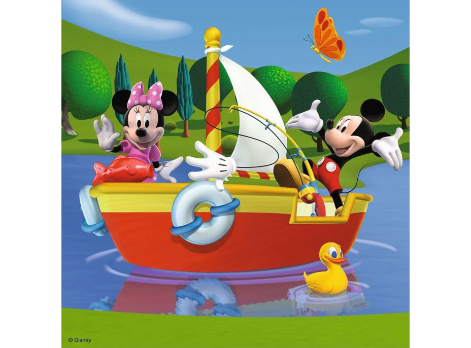 RAVENSBURGER Puzzle Mickeyho klubík 3x49 dílků