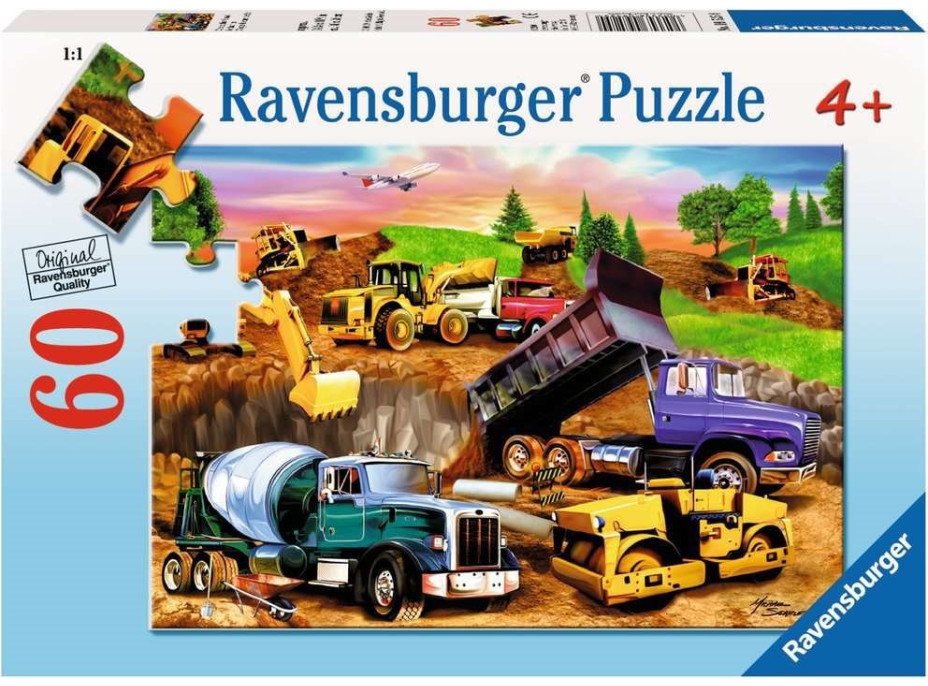 RAVENSBURGER Puzzle Staveniště 60 dílků