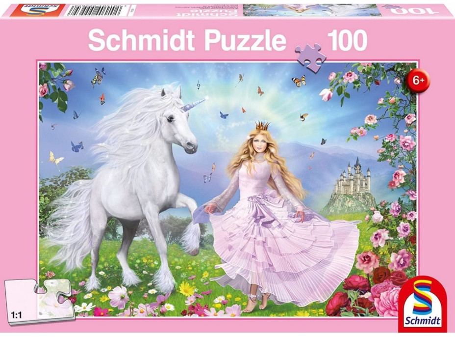 SCHMIDT Puzzle Princezna jednorožců 100 dílků
