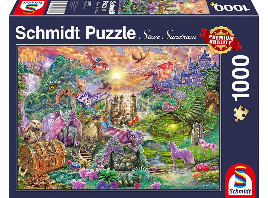 SCHMIDT Puzzle Začarované dračí království 1000 dílků