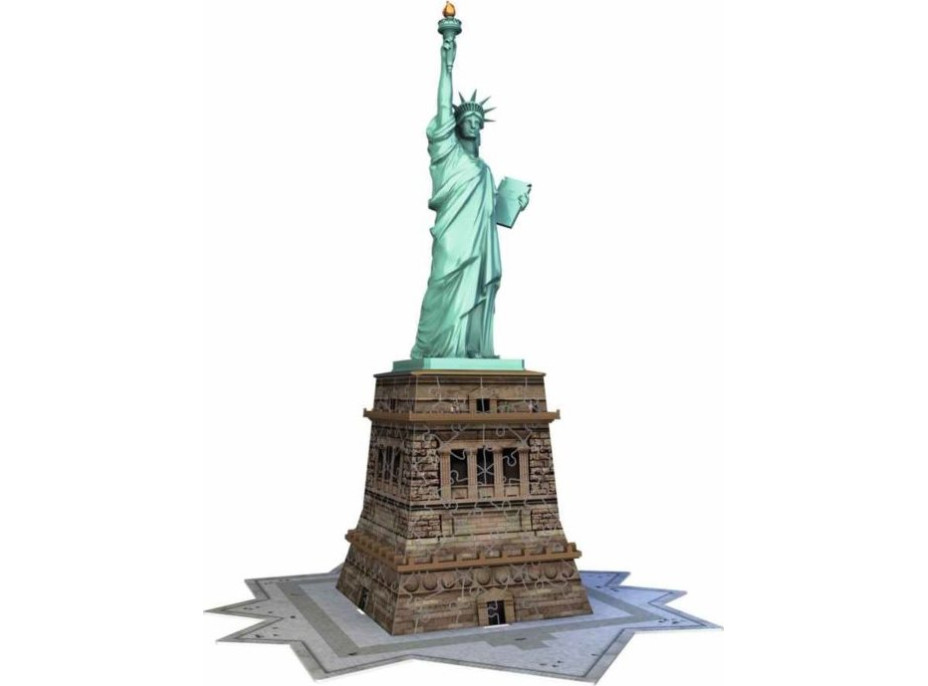 RAVENSBURGER 3D puzzle Socha Svobody, New York 118 dílků