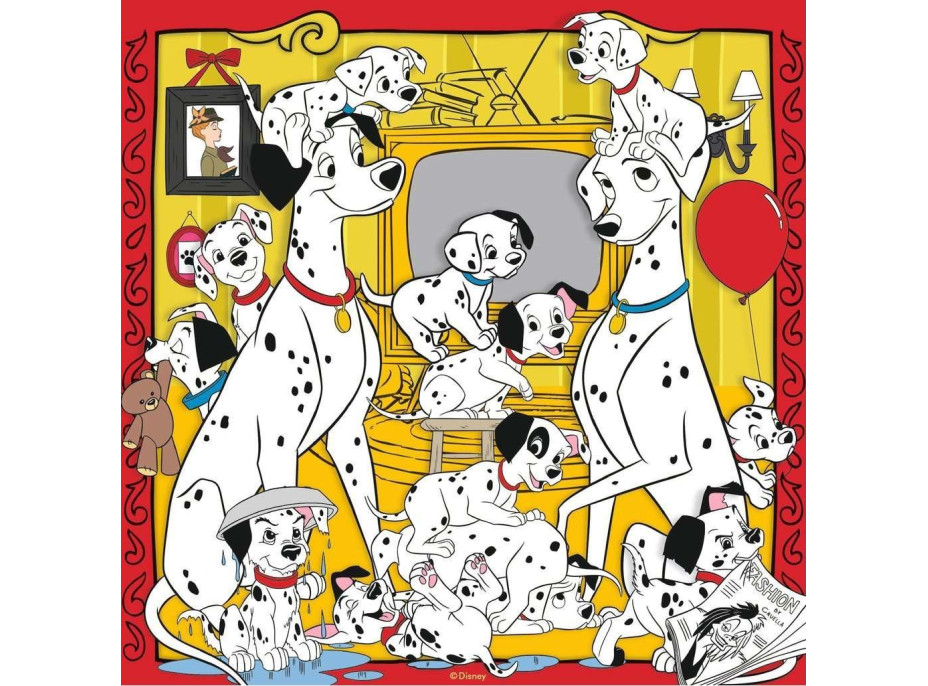 RAVENSBURGER Puzzle Disney Classics: Zvířátka v dobré náladě 3x49 dílků