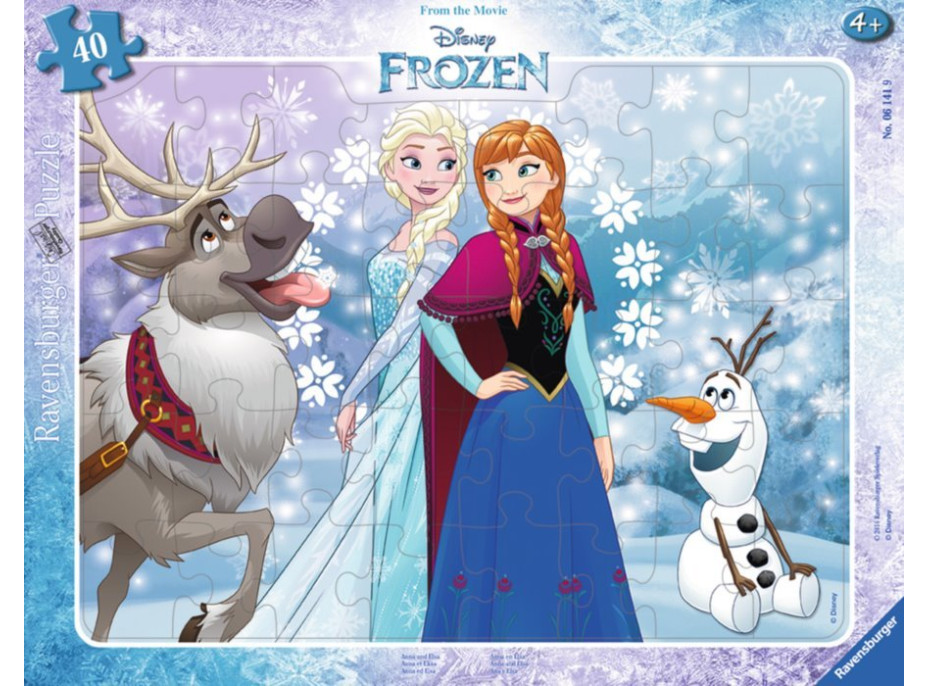 RAVENSBURGER Puzzle Ledové království: Anna a Elsa 40 dílků
