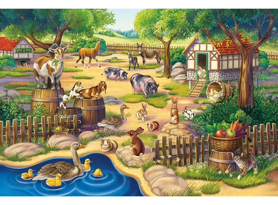 SCHMIDT Puzzle Má oblíbená zvířátka 3x48 dílků