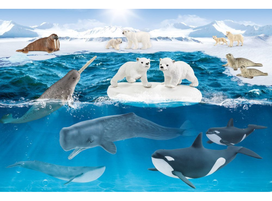 SCHMIDT Puzzle Schleich V Antarktidě 60 dílků + figurka Schleich