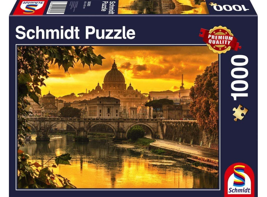 SCHMIDT Puzzle Zlaté světlo nad Římem 1000 dílků