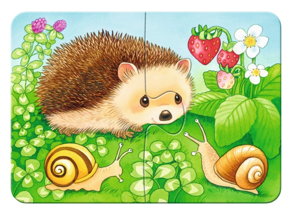 RAVENSBURGER Moje první puzzle Zvířátka v zahradě 4v1 (2,4,6,8 dílků)