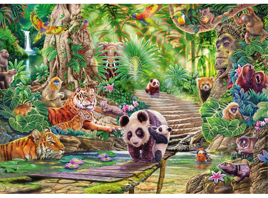 SCHMIDT Puzzle Divoká příroda: Zvířata Asie 1000 dílků