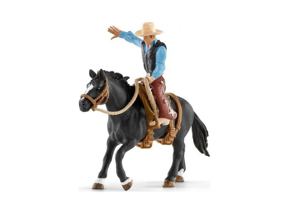 SCHLEICH Horse Club® 41416 Kovboj na osedlaném koni