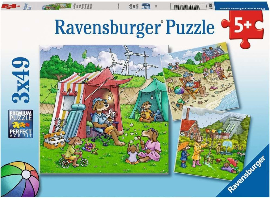 RAVENSBURGER Puzzle Obnovitelná energie 3x49 dílků