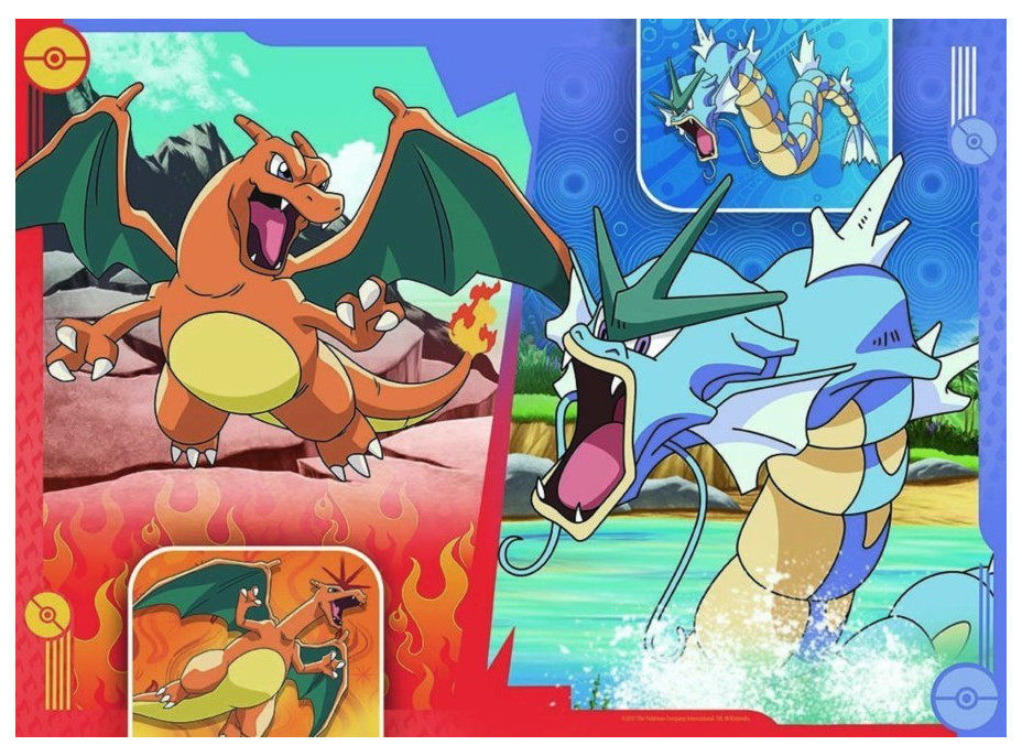 RAVENSBURGER Puzzle Pokémoni z Alola 4x100 dílků