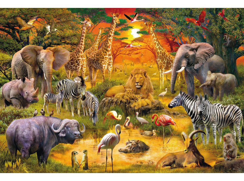SCHMIDT Puzzle Africká zvířata 150 dílků