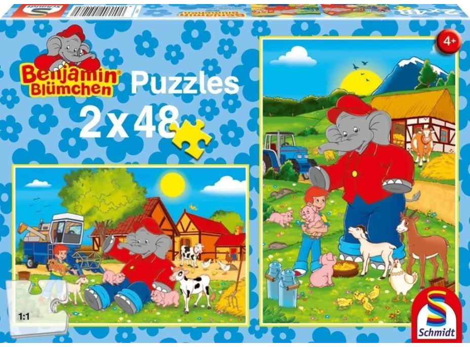 SCHMIDT Puzzle Benjamin Kvítko: Farma 2x48 dílků