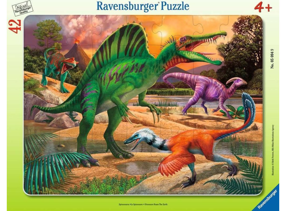 RAVENSBURGER Puzzle Dinosauři 42 dílků