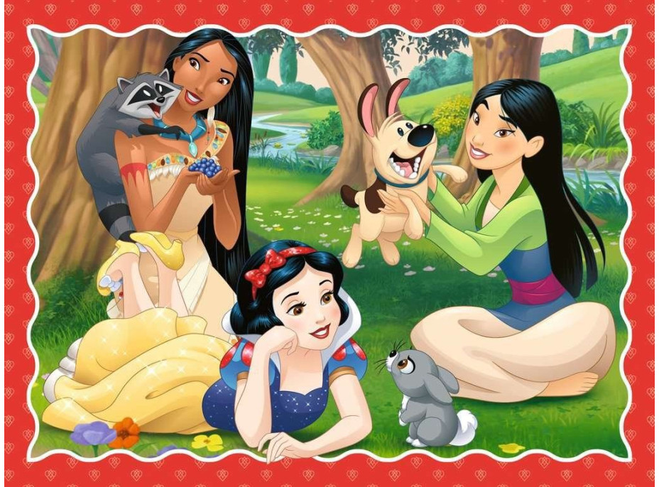 RAVENSBURGER Puzzle Disney Princezny 4v1 (12, 16, 20, 24 dílků)