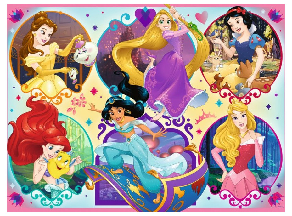 RAVENSBURGER Puzzle Disney princezny: Buď silná, buď svá XXL 100 dílků