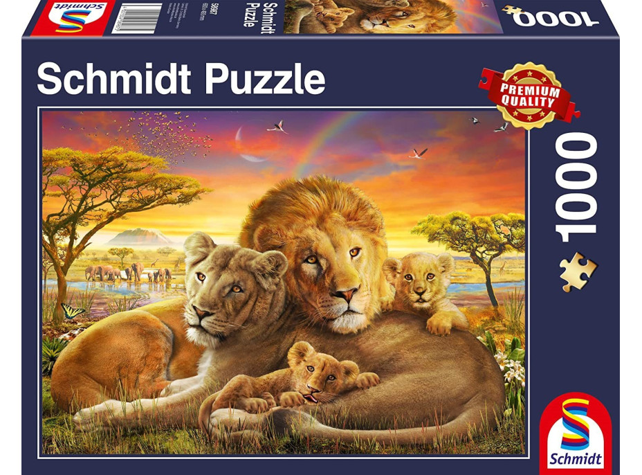 SCHMIDT Puzzle Mazliví lvi 1000 dílků