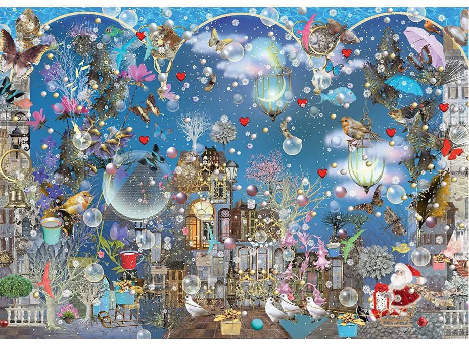 SCHMIDT Puzzle Modré vánoční nebe 1000 dílků
